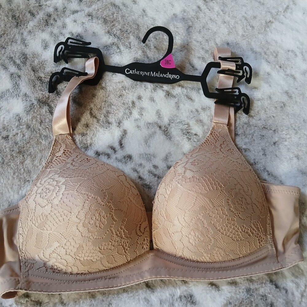 Catherine Malandrino Nude Wireless Bra sz 38C new